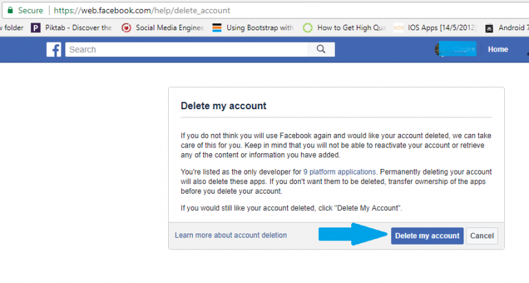 Differences between Deactivating and Deleting Facebook Account